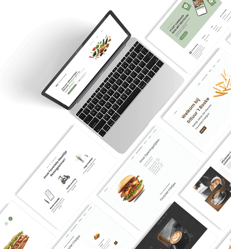 Website mockups gemaakt door Jannis Designs